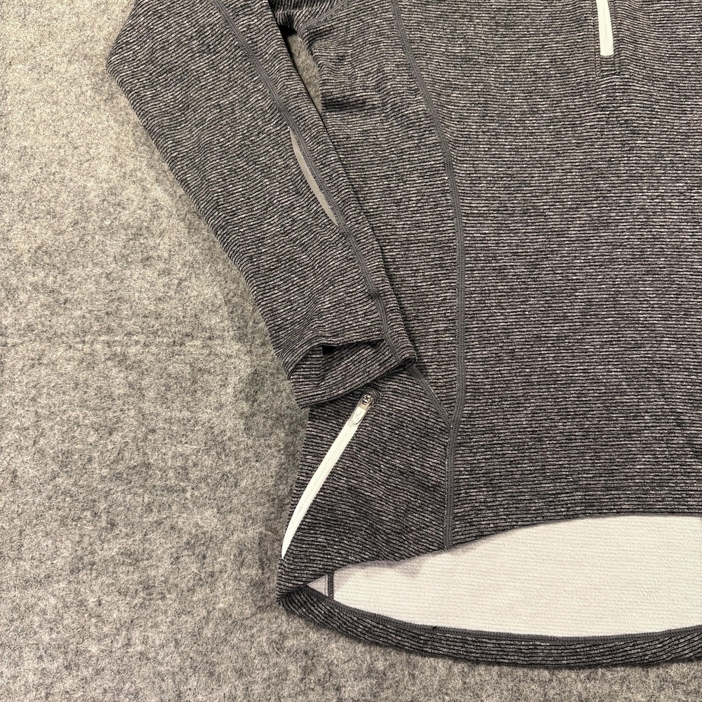 Sugoi Endurance 1/2 Zip Pullover Womens Small Gray Stripe Running Athletic Top - Picture 5 of 13